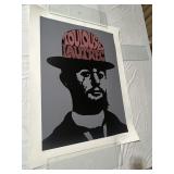 PETER MAX - 'TOULOUSE LAUTREC GREY W/ PURPLE HAT'