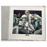 NFL THE QUARTERBACK CLUB LTD ED FOOTBALL ART