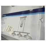 WESTINGHOUSE IRON HILL 3 LIGHT PULLEY PENDANT,