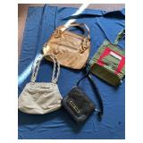 ASSORTED HANDBAGS, FAUX CROC SHOULDER BAG,