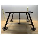 CAST IRON INDUSTRIAL STOOL, SPLAYED LEGS,