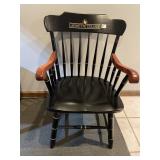LAFAYETTE COLLEGE BLACK WOODEN WINDSOR STYLE