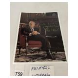 SIGNED PHOTOGRAPH, T. LEE BURCH AUTOGRAPH,