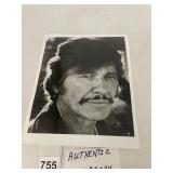 CHARLES BRONSON AUTOGRAPHED BLACK & WHITE