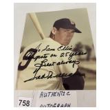 TED WILLIAMS SIGNED PHOTO, INSCRIBED, AUTHENTIC