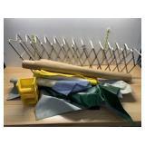 ALUMINUM EXPANDING RACK, ASSORTED FABRIC