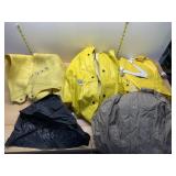 YELLOW WATERPROOF RAIN GEAR, INCL JACKETS, CAPES,