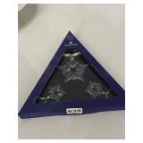SWAROVSKI CRYSTAL CHRISTMAS ORNAMENT SET, STAR