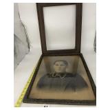 VTG FRAMED PHOTOGRAPH, ANTIQUE PORTRAIT, ORNATE