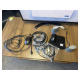 AMAZONBASICS SPEAKERS, LENOVO WIRED MOUSE,