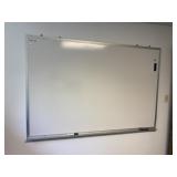 WHITEBOARD W/ ALUMINUM FRAME, MARKER TRAY.