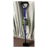 SNOWJOE SNOW SHOVEL, BLUE HANDLE, D-GRIP, PUSHER