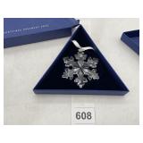 SWAROVSKI CRYSTAL SNOWFLAKE CHRISTMAS ORNAMENT