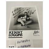 KENNY LOGGINS AUTOGRAPHED BLACK & WHITE PUBLICITY