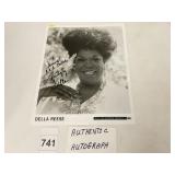 DELLA REESE SIGNED B&W PUBLICITY PHOTO, W/