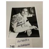 HENRY MANCINI SIGNED PHOTO, AUTHENTIC AUTOGRAPH,