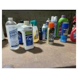 ASSORTED RESOLVE, AMWAY, LYSOL CLEANING SUPPLIES,