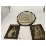 FRAMED ART PRINTS, ROUND LANDSCAPE, RECTANGULAR