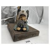NAUTICAL SAILOR BOOKEND, OLD MAN W/ PIPE &