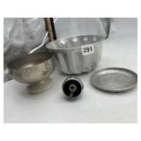 PALM SMITH METAL ICE CREAM CUP, ALUMINUM BUNDT