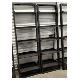 FLOATING SLANT WALL SHELVES 76' H X 26' W