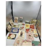 ASSORTED VTG GREETING CARDS, VALENTINE'S,