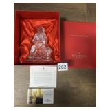 WATERFORD CRYSTAL SANTA'S ARRIVAL FIGURINE, THIRD