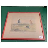 H. ALKEN 'PARTRIDGE SHOOTING' PRINT, ENGRAVED C.