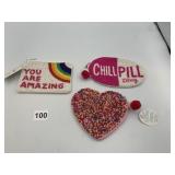 BEADED ZIPPER BAGS