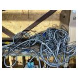 GREY COILED FLEXIBLE CONDUIT HOSE, 5 PC