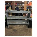 METAL INDUSTRIAL GRADE SHELVING UNIT,