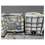 WALEX PLASTIC LIQUID STORAGE TOTES, METAL CAGES,