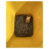 BUCKET OF NAILS & EAGLE BRAND TACKS.