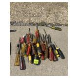 ASSORTED SCREWDRIVERS, STANLEY, HUSKY, KOBALT,