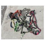 ASSORTED FALL PROTECTION SAFETY HARNESSES,
