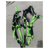 LORENZ FALL PROTECTION SAFETY HARNESS, BLACK &