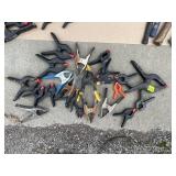 ASSORTED SPRING CLAMPS, PLASTIC & METAL