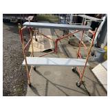 MOBILE SCAFFOLD WORK PLATFORM, CASTER WHEELS,