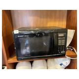 SHARP CAROUSEL MICROWAVE OVEN, BLACK FINISH,
