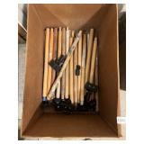 WOODEN PAINTING EXTENSION HANDLES W/ BLACK