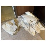 ASSORTED CANVAS DROP CLOTHS, PAINTER'S TARPS.