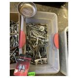 ASSORTED HARDWARE, NUTS, BOLTS, SCREWS W/