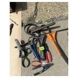 TORK SCREWDRIVER, HUSKY STRAP WRENCH, HART WIRE