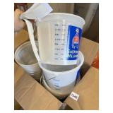 SHERWIN WILLIAMS PLASTIC PAINT PAILS, WIRE
