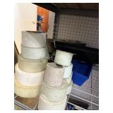 METAL MUD PANS, DRYWALL FIBERGLASS MESH TAPE
