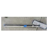 KAZ MOP HEAD, ASSORTED CLEANING POLES W/ BROOM &