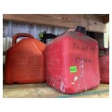 SCEPTER RED PLASTIC GASOLINE CONTAINERS, ETHANOL