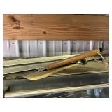 WOODEN HANDLE DUAL-BLADE METAL SCRAPER TOOL W/