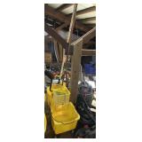 COMMERCIAL MOP BUCKETS W/WRINGERS, SHOP-VAC