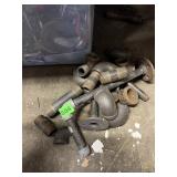 ASSORTED METAL THREADED PIPE FITTINGS, INCLUDES